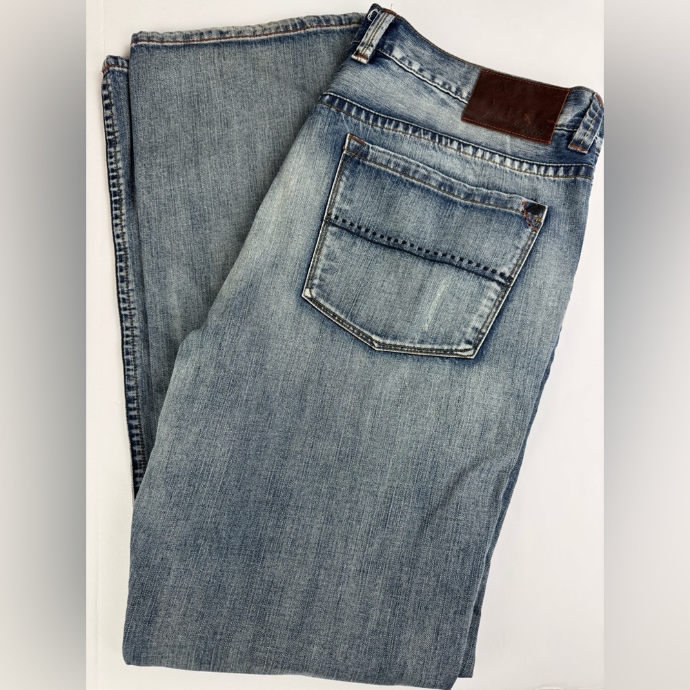 Tommy Bahama Premium Jean Blue Mens 40x33 Classic Straight Leg Relaxed Denim EUC